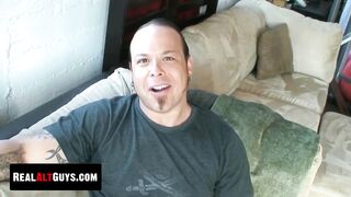 RealAltGuys.com - Nasty dick rider Mike Hawk jerks off his thick cock and ejaculates