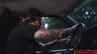 Brody and Logan on the ground getting ass fucked