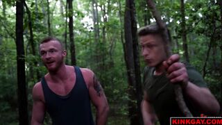 Brody and Logan on the ground getting ass fucked