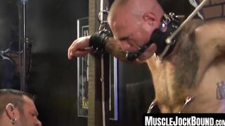 MuscleJockBound.com - Hunk's love for torment and bondage in a rough and intense BDSM