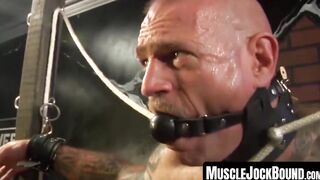 MuscleJockBound.com - Hunk's love for torment and bondage in a rough and intense BDSM