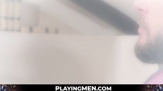 PlayingMen.com - Classy businessmen seal the deal with cock in ass and passionate fuc