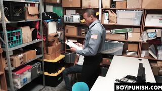 BoyPunish.com - Tattooed ebony thief's hard, raw barebacking by a horny, dominant sec