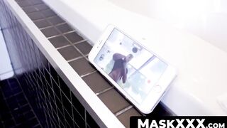 MaskXXX.com - Brad's muscular physique on full display during masturbation