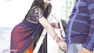 Cute Saree Bhabhi Gets Naughty with her Devar for Rough and Hard Anal Sex after Ice M