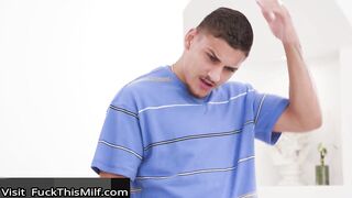 MILF Charlie Forde Gives Stepdaughter's BF STUCK REVERSE GANGBANG To Keep Him Happy!