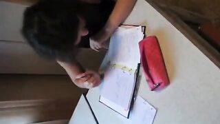 lovers have sex inside kitchen
