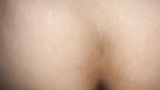 Amateur anal jizzed French skank fucked rough butt cum on