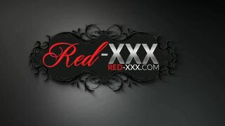 Bombshell Red Head Step-milf Red Xxx Stuffs Her Tight Snatch With A Long Toy