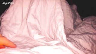 Bro woke up! Lover blows thick dick empty into the