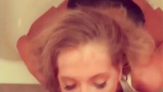 Taylortina gets banged! from behind into the bathtub