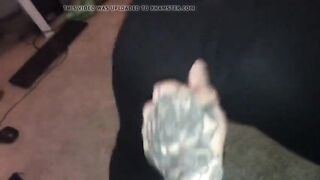 She rips out her pants to take the penis doggy style