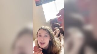 My wifey blowing penis so beautiful