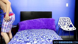 BoyObsession.com - Brayden Cockner's blond twink hot debut jacking off fun