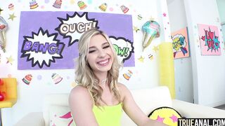 TRUE ANAL Cheerleader Kait cant wait for anal