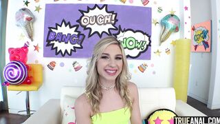 TRUE ANAL Cheerleader Kait cant wait for anal