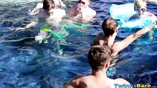 Jasper Robinson having a wild threesome fucking by the pool
