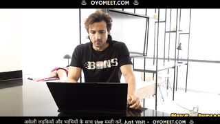 Desi Young Bhabhi Strips her Saree to Fuck Devar's Big Dick and Swallows Cum-