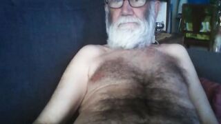 Grandpa Stroking on Webcam