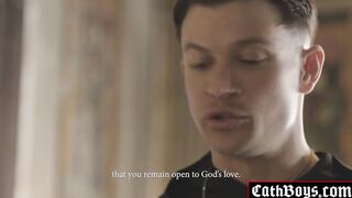 Priest Ruslan Angelo hardly control his desire seeing Batian Karim