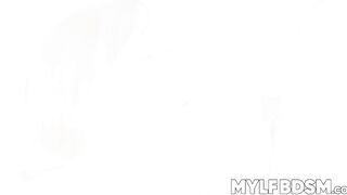 Naughty MILF Dani Jensen in sexy lingerie gives hot blowjob