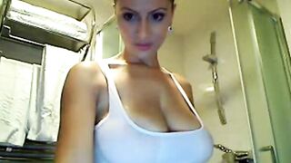 Busty Amateur MILF on Webcam Goes Wild