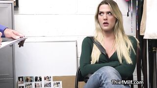 Mall cop smelling milfs panties then fucking her