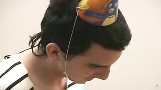 Roman and big dick Sebastian handling each others cocks