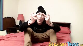 Naughty butt pirate strokes his hard pecker and unloads jizz