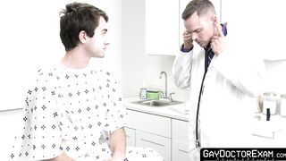 Doctor Trent Summers performs anal and oral activity on young Mason Anderson