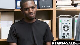 Sweet Black Perps Asshole Raw Banged in Office with BBC