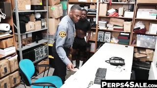 Sweet Black Perps Asshole Raw Banged in Office with BBC