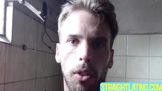 Hairy dude Willy licks every drop of my luscious cum after sucking my cock