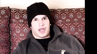 Young Tyson makes his feet twitch and toes curl while wanking his dick