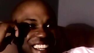 Cute ebony amateur blasting out a huge wave of spunk