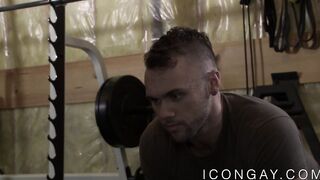 Attractive jock seduces his frat bro and fucks him hard