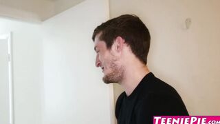 Young Courtney Loxx gets a wet creampie after hard fucking