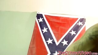 Handsome big cocked blond amateur barebacks young straightie