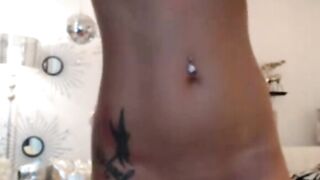 Russian Brunette Oils Big Tits on Webcam