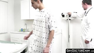 Doctor Jesse Zeppelin offers young Chase Rivers a special protein shot to increase hi