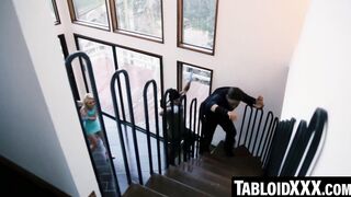 TabloidXXX.com - Aaliyah Love's deep throat challenge with a massive hard cock