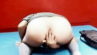 Skinny Amateur Strips on Webcam
