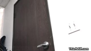 Deep drilling of busty milf on office desk