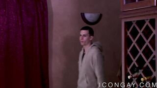 Inked hunk rimmed before passionate anal insertion