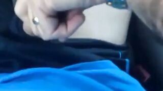 Married Daddy Gets a Helping Hand in the Car