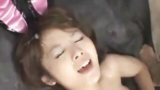 Japanese Amateur Covered in Cum