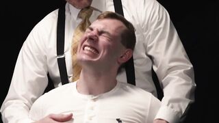 Suited Legrand Wolf dildo fucked the tight asshole of jock Blake Ellis