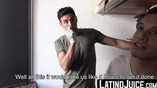 Latin cuties Franco and Jota uses their thick long tools to satisfy their horny bodie