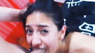 Elle aime pas trop la bite cette nana