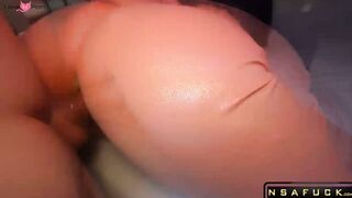 BIG ASS in PINK LEGGINGS Receive a CUM on PUSSY vol1